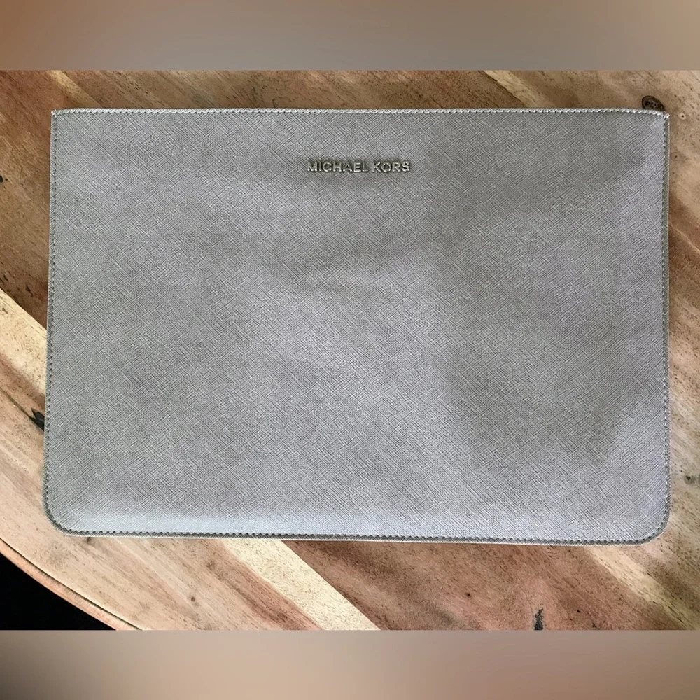Michael Kors Silver Gray Laptop Bag for 13-inch MacBook Pro